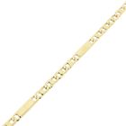 Image 8 of Gold closed Figaro link bracelet