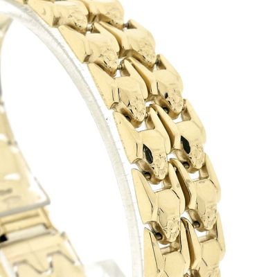 Image 2 of Gold wide fantasy link bracelet