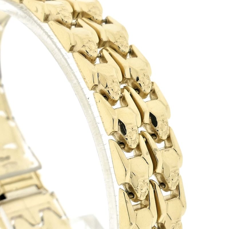 Image 2 of Gold wide fantasy link bracelet