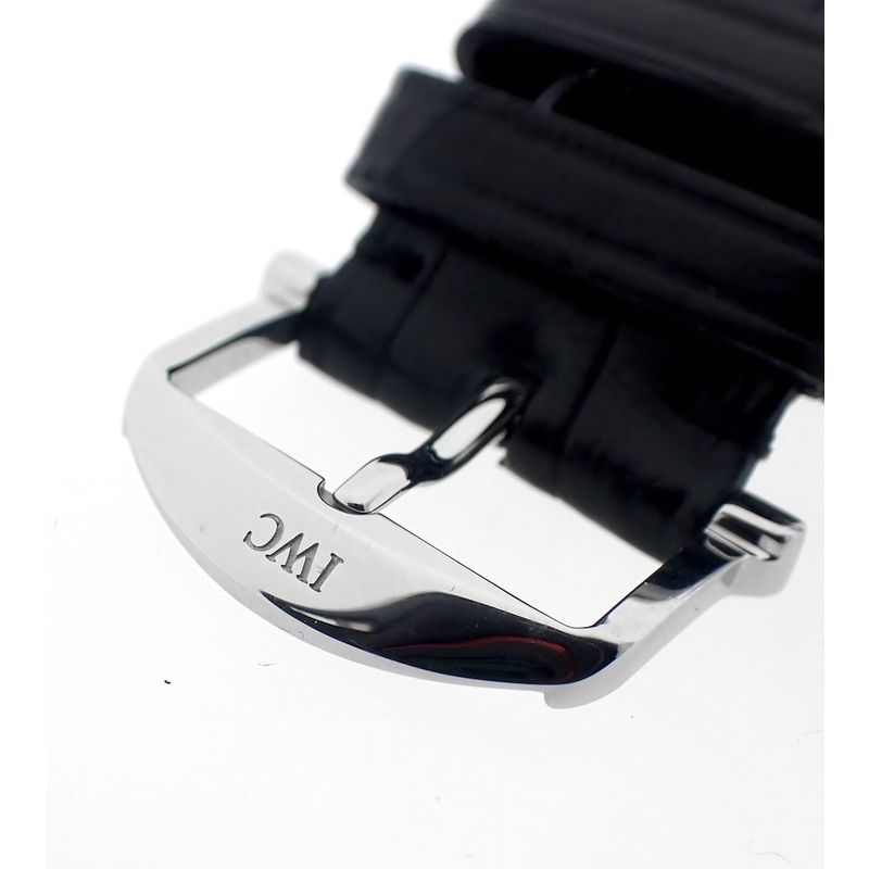 Image 7 of IWC Portofino; Automatic men's watch with leather strap