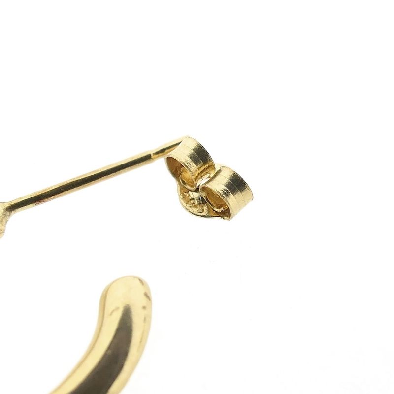 Image 6 of Gold earrings with lapis lazuli