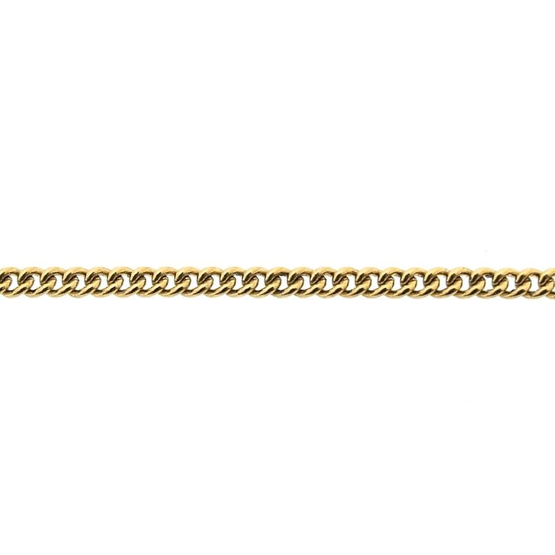 Image 5 of Gold gourmet link chain | 61 cm