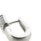 Image 8 of White gold stud earrings set with diamonds | 0.15 ct.