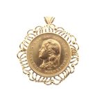 Image 1 of Gold pendant/brooch of 10 guilder coin Queen Wilhelmina 1897