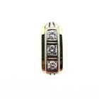 Image 4 of Two-tone gold men's ring with 0.3 ct diamond.
