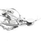 Image 5 of White gold brooch with diamonds; 0.12 ct.