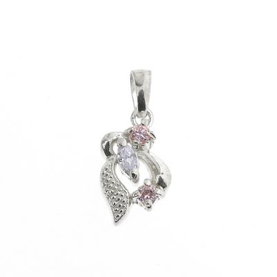 Image 1 of Silver fantasy pendant with colored zirconia