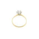 Image 3 of Gold solitaire ring with zirconia