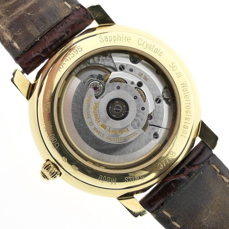 Image 6 of Maurice Lacroix Masterpiece Moonphase; 18k gold men's watch