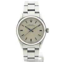 Rolex Oyster Perpetual 31mm; Vintage watch with 18k gold bezel