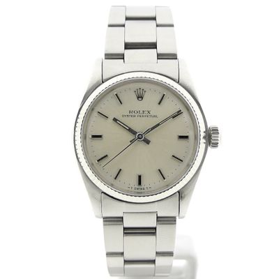 Image 1 of Rolex Oyster Perpetual 31mm; Vintage watch with 18k gold bezel