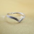 Image 2 of Silver women's ring | V-shape