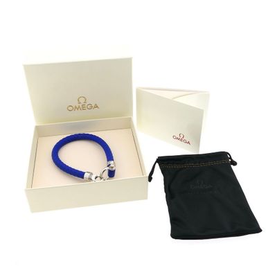 Image 2 of Omega Sailing Bracelet; Fresh Blue; Rubber; XL 23 cm