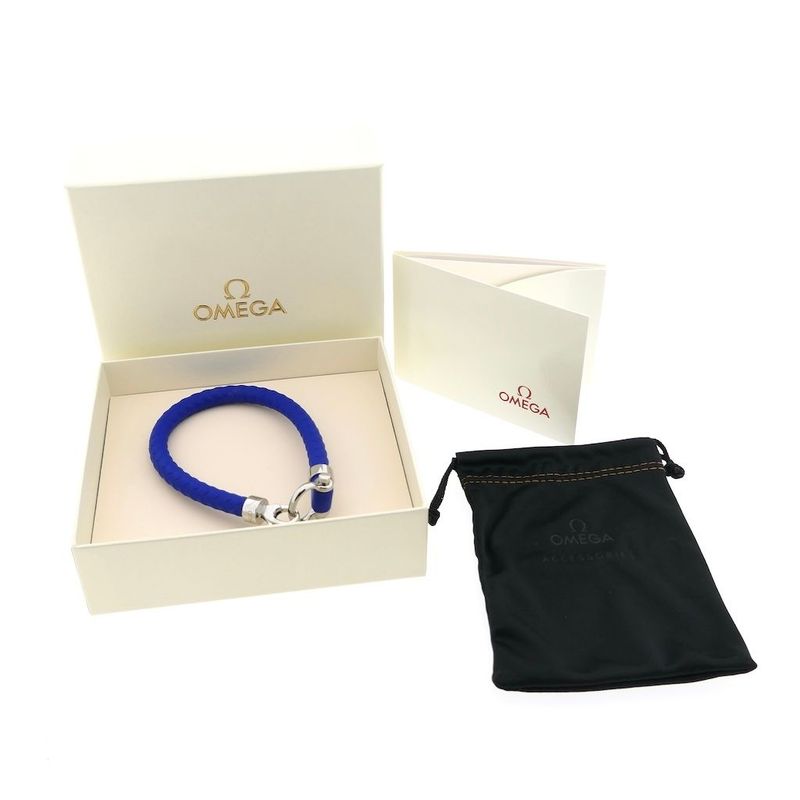 Image 2 of Omega Sailing Bracelet; Fresh Blue; Rubber; XL 23 cm