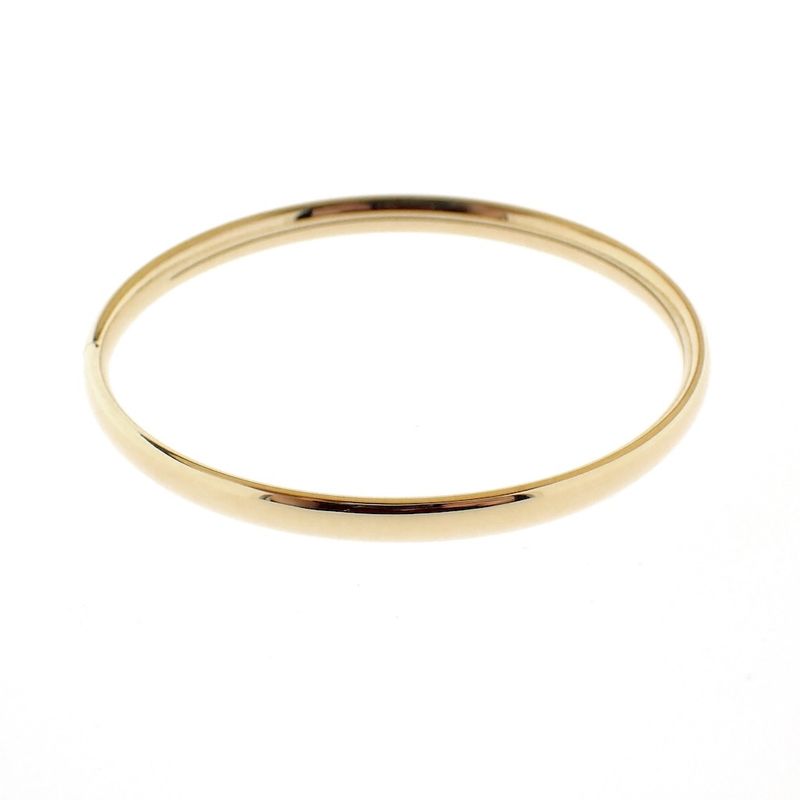 Image 6 of Gold smooth slave bracelet | Ø 60 mm