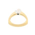 Image 6 of Two-tone gold ring with diamond | 0.22 ct.