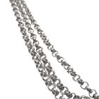 Image 4 of Silver vintage jasseron necklace with fixed pendant | 80 cm