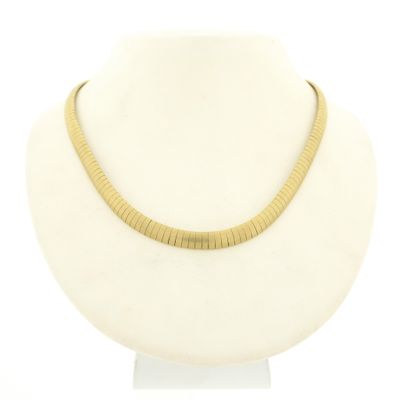 Gold matte Omega link necklace Image 1 of Gold matte Omega link necklace