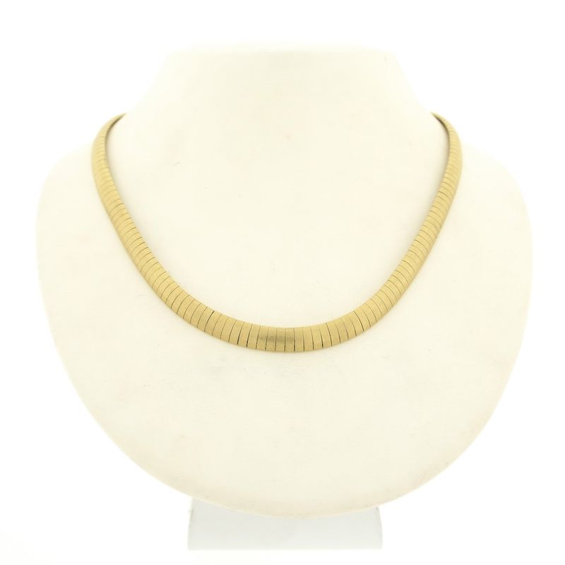 Image 1 of Gold matte Omega link necklace