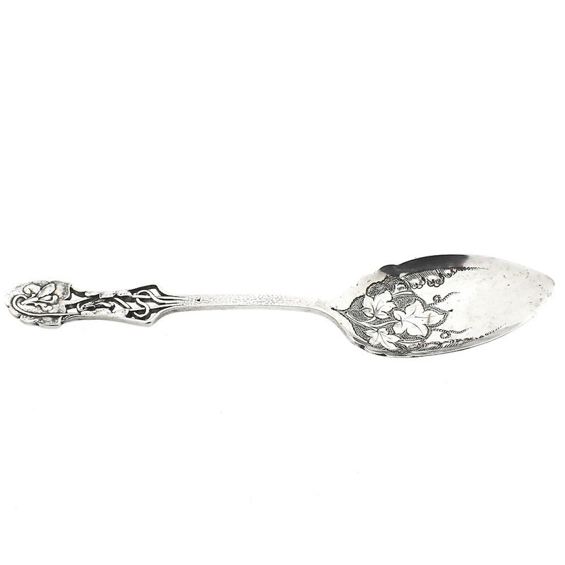 Image 1 of Vintage silver spoon/scoop | English hallmarked