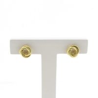 Golden fantasy stud earrings