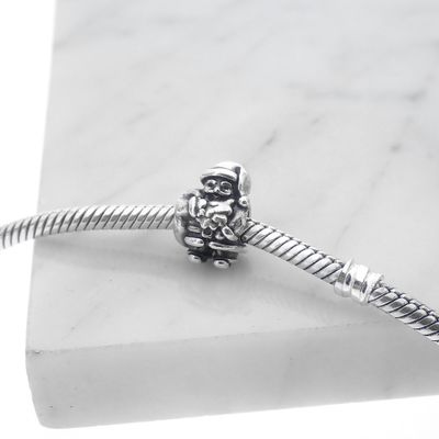 Image 2 of Pandora charm; Silver; Santa Claus