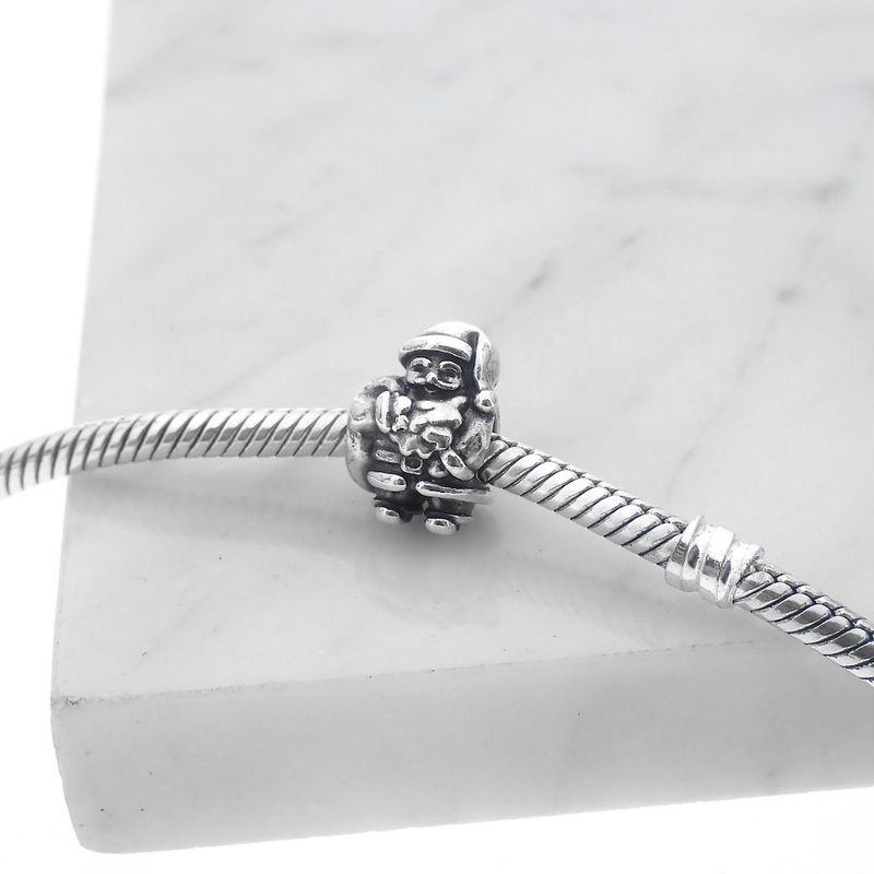 Image 2 of Pandora charm; Silver; Santa Claus