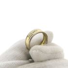 Image 8 of Bicolor wide gold ring with diamond; 0.10 ct.