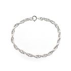 Image 1 of Silver Singapore link bracelet | 18 cm