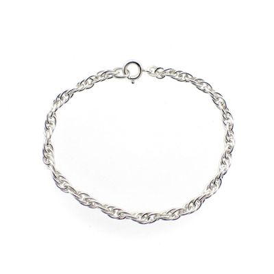 Image 1 of Silver Singapore link bracelet | 18 cm