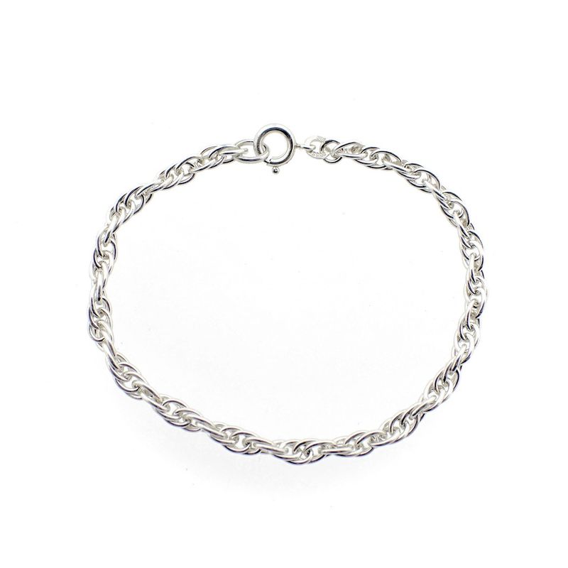 Image 1 of Silver Singapore link bracelet | 18 cm