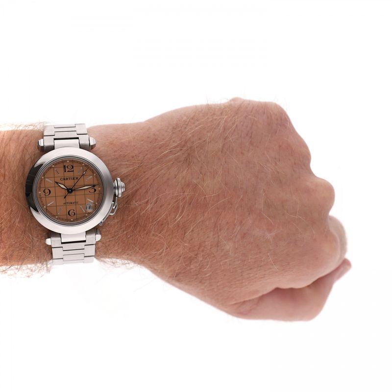 Afbeelding 14 van Cartier Pasha C ‘Salomon’ 2324 W31043M7; Automatisch Horloge