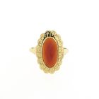 Image 3 of Vintage gold ring with carnelian