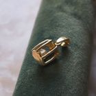 Image 2 of Gold pendant with uncut diamond
