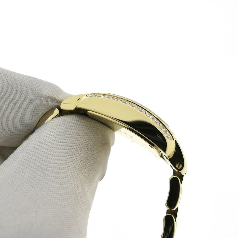 Image 10 of Baume & Mercier Hampton Milleis 65370; 18k gold women's watch with diamonds