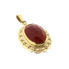 Image 4 of Vintage Gold Pendant with Carnelian