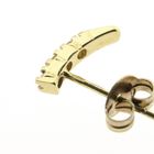 Image 6 of Gold stud earrings with diamond 0.21 ct.