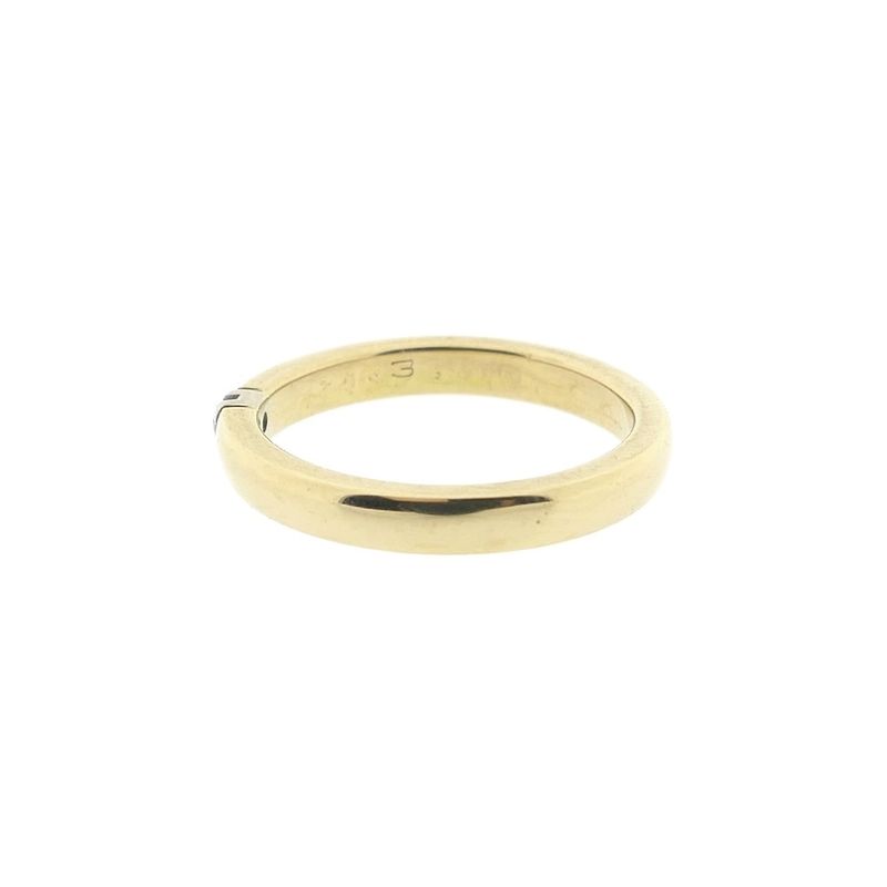 Image 7 of Gold (wedding) ring with diamond; 0.035 ct.