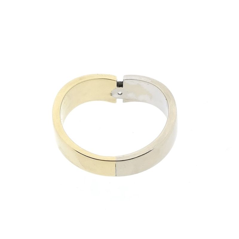 Image 5 of Two-tone gold ring with diamond
