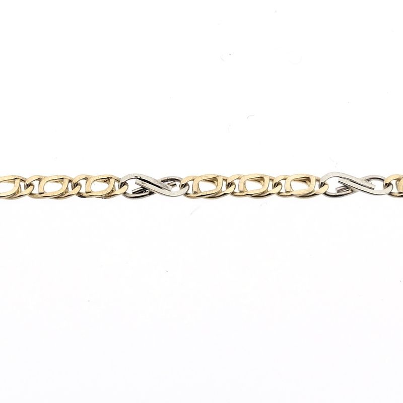 Image 5 of Two-tone gold fantasy link chain | 50.5 cm