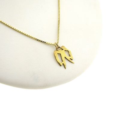 Image 2 of Gold pendant of the Chinese horoscope sign rabbit.
