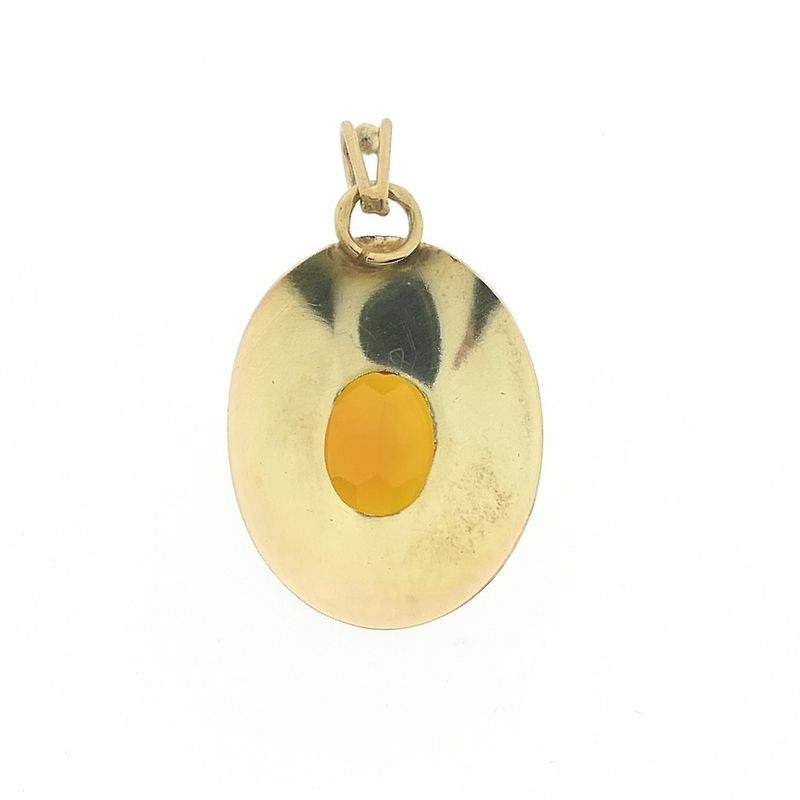 Image 5 of Vintage gold pendant with citrine