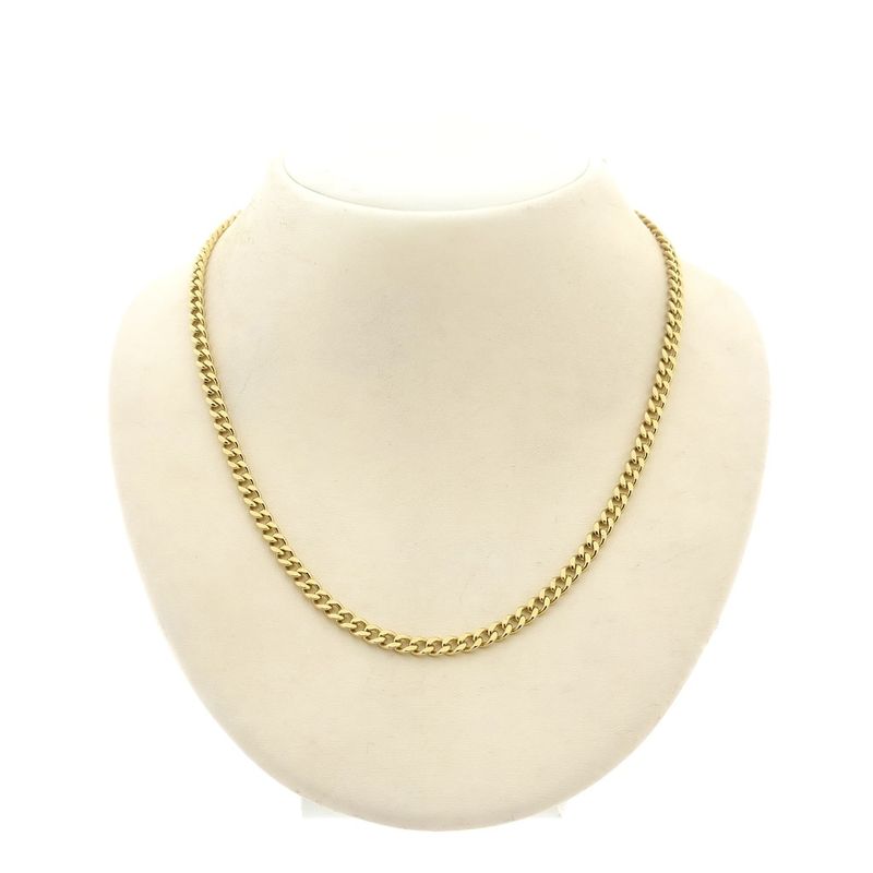 Image 1 of Solid gold gourmet link chain