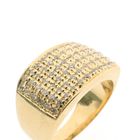 Image 3 of Gold pavé ring with zirconia