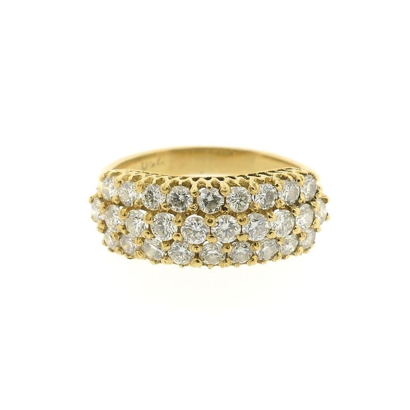Image 4 of Gold ring with diamonds; 0.94 ct.