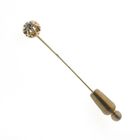 Image 1 of Gold lapel pin, tie pin with diamond | 0.05 ct.