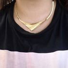 Image 3 of Gold necklace with organic design | 43 cm