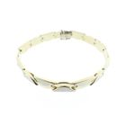 Image 1 of Two-tone gold bracelet with fantasy links | 19.5 cm
