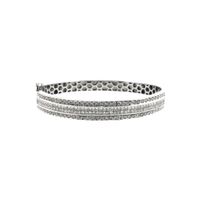 White gold slave bracelet with approx. 1.40 ct. diamonds; Size M