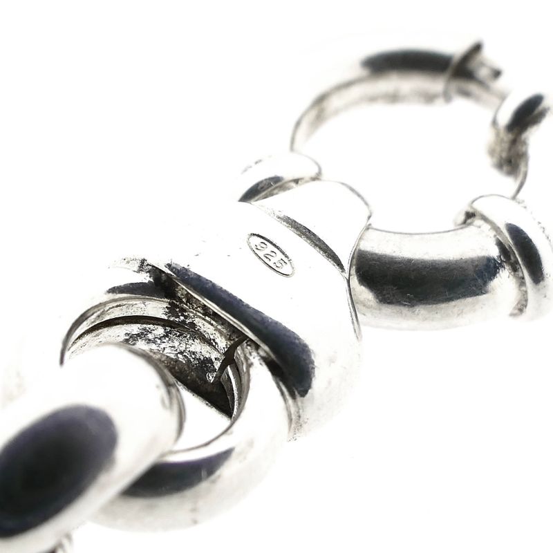 Afbeelding 6 van Zilveren jasseronschakel armband | 20,5 cm 